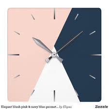navy room decor, square wall clock