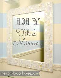 How to make a mosaic tile mirror. Diy Mosaic Tile Mirror Frame Scratch And Stitch