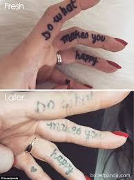 Thank you so much @bangbangnyc @badgalriri. Cara Delevingne Finger Tattoo Fade
