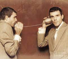 Vintage Business People Talking On Can Telephone Art Print By Jorgo Photography In 2021 Business Basics Social Media How To Start A Conversation