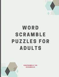 You'll also love using it when solving crossword puzzles or trying to get unstuck in other word puzzles too. Word Scramble Puzzles For Adults Unscramble The Scrambled Jumble Word Games Word Scramble For Adults With Solution Fun Activity Games For Adults J Sykes Gary 9798518308084 Amazon Com Books