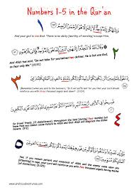 Arabic Numbers 1 5 In The Quran Free Pdf At Www Arabicadventures Com Quran Islamic Teachings Teaching