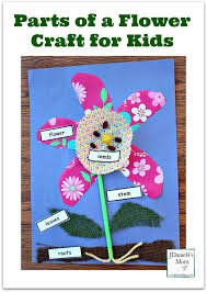 Parts Of A Flower Craft For Kids A Free Set Of Printable Plant Part Labels In Available On This P Parts Of A Flower Flower Activities For Kids Crafts For Kids