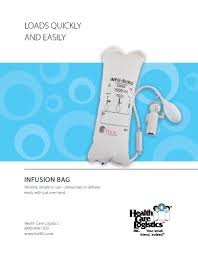 Pressure Infusion Bag By Health Care Logistics Simple Reliable And Easy To Use Pressurizes Or Deflates Easily With Just One Hand Way 20 Summer 2 Hand Health