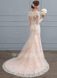 Us 286 00 Trumpet Mermaid V Neck Court Train Tulle Lace Wedding Dress Jj S House Wedding Dresses Lace Online Wedding Dress Bridal Dresses