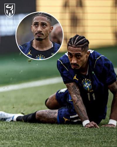 🚑 Raphinha suffered a hamstring injury in Brazil's friendly vs. France  Barcelona confirmed and will be out for five weeks. It means he will miss:  Atlético Madrid (A) - La Liga Atlético