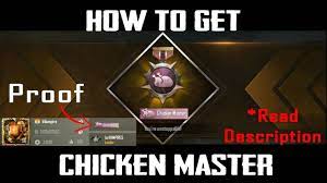 How To Get Chicken Expert Or Chicken Master In Pubg Mobile Easily With Proof Vampire Youtube
