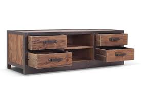 Nouvelle création de l'atelier pour ce meuble tv industriel en bois et ancien tiroirs en acier restaurés. Meuble Tv Bas Industriel Vintage Tv02 Rose Moore