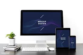 Set Of Digital Devices Screen Mockup Free Image By Rawpixel Com Computer Mockup Computer Mockup