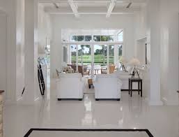 Polished White Concrete Floor Floor Design House Flooring Tropical Living Room