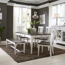 Once you've found the perfect affordable dining room furniture from the roomplace, you can guarantee that guests will certainly want to come back for seconds! Liberty Furniture Allyson Park 6 Piece Rectangular Dining Table Set In White With Charcoal Est Ship Time Is 8 10 Weeks By Dining Rooms Outlet