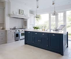 Blue Painted Kitchen Bespoke Kitchens Tom Howley Blue Kitchen Cabinets New Kitchen Cabinets Kitchen Renovation