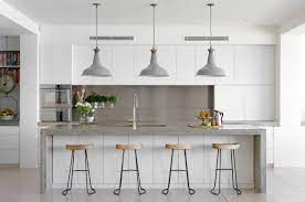 Because there are cabinets and counters on all three sides, danielle never has to reach far when she. Gray And White Kitchens Houzz