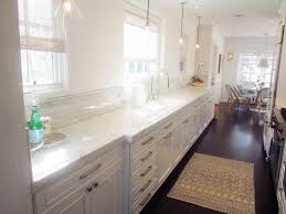 chic galley kitchen