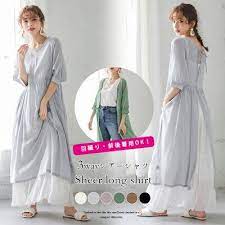 クーポン利用で49 off 3way シアー シャツ ロング ワンピース レディース シャツワンピース 羽織 7分袖 トップス おしゃれ シースルー 紫外線対策 冷房対策 メール便 2020春夏新作 フリー lgww at3405 予約販売 7月28 ロングワンピース ワンピース レディース
