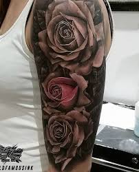 Rose Sleeve Tattoo 120 Meaningful Rose Tattoo Designs Ultracooltattoos Rose Tattoo Sleeve Sleeve Tattoos Sleeve Tattoos For Women