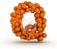 M, n, o, p, q, . Letter Q Basketball Alphabet Posters For The Wall Posters Massa Recreational Position Myloview Com