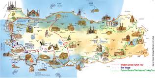Узнайте, как создать собственную карту. Turisticheskaya Karta Turcii Na Russkom Yazyke Karta Turcii S Dostoprimechatelnostyami I Kurortami