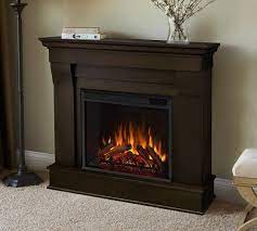 The modern real wood fireplace combine heating and decorative needs. Real Flame 41 Chateau Electric Fireplace Pottery Barn