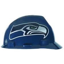 Msa Safety Works Seattle Seahawks Nfl Hard Hat 818441 The Home Depot Hard Hat Seattle Seahawks Seahawks