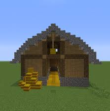 Large medieval stable and barn. Medieval Stable And Barn Blueprints For Minecraft Houses Castles Towers And More Grabcraft