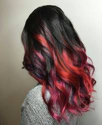 Medium haircuts with bangs are exactly what you need when you wish to look younger and more attractive. 25 Red And Black Ombre Highlights Hair Color Ideas May 2020