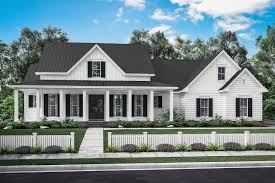 Among all rustic house plans for empty nesters, this one stands out as one of the most affordable and charming small farmhouse plans for seniors or simply though this modest house is under 900 sq.ft, the large windows are designed to provide plenty of natural light. Modern Farmhouse House Plan 3 Bedrooms 3 Bath 2282 Sq Ft Plan 50 202