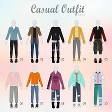 Open 2 10 Casual Outfit Adopts 30 Male By Https Www Deviantart Com Rosariy On Deviantart Drawing Clothes Drawing Anime Clothes Anime Outfits