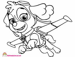 Skye paw patrol coloring pages skye is a female cockapoo and one of the team members of paw patrol. Free Printable Paw Patrol Coloring Pages For Kids