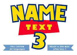 Download toy story font from here for free that includes logo font, gaming font, fancy font, serif font, google font, & free typefaces. Toy Story Logo Customized With Name Digital File Several Sizes By Partyummy Catch My Party