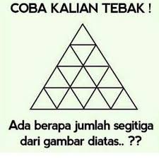 Cobalah hitung segitiga dibawah ini ada berapa brain out, setelah kita coba menjawab pertanyaan tersebut di brain out level 142, ternyata untuk menghitung banyaknya segitiga kita perlu memiindahkan segitiga yang paling besar. Ada Berapa Segitiga Cara Golden