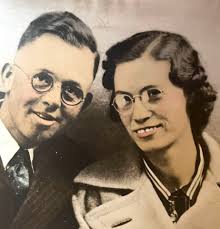 Lankford and Lydia Raper's wedding day, February 22, 1941.