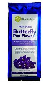 Blue Butterfly Pea Flowers Clitoria Ternatea Majestic Herbs Butterfly Pea Flower Pea Flower Butterfly Pea