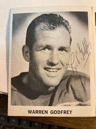 Warren Godfrey Boston Bruins Red Wings Hockey signed autographed card