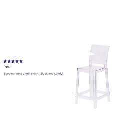 4.4 out of 5 stars. 4pk Counter Stool With Square Back In Transparent Crystal Wedding Chairs Overstock 27085574