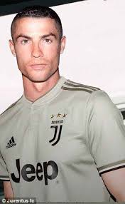 Black And White And Red All Over Juventus Ronaldo And Dybala Model New Sand Coloured Juventus Away Kit Ronaldo Cristiano Ronaldo Juventus