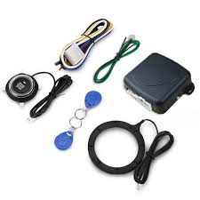 The engine start button is blue color when disarm, or turn on acc,on; China 12v Auto Car Engine Push Button Rfid Lock Ignition Starter Keyless Entry Alarm System China Car Alarm System Keyless Entry