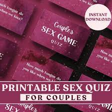 Printable Sex Game Quiz. Get to Know Your Partner Sexually & Understand  Your Partners Wantsdesires With This Sexy Card Game. ADULT ONLY - Etsy  Israel
