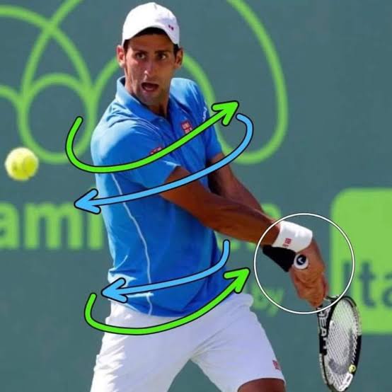 Trophy position serve example