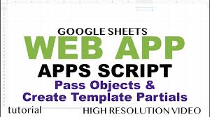 A web site which is not static, but does complex jobs are all called as web application. Google Sheets Web App Example Google Apps Script Web App Tutorial Part 1 Youtube