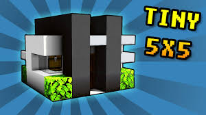 Want to live like spongebob? Smallest Modern House In Minecraft 5x5x5 Tiny Home Tutorial Youtube