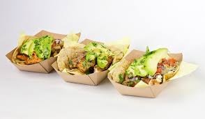 The sauce comes on the side and the tacos are single wrapped (how i usually prefer them). Oscars Mexican Seafood