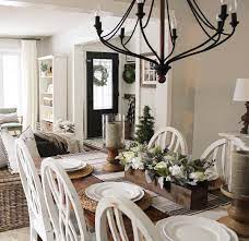Breathtaking 45 Farmhouse Table Centrepiece To Get Inspiration For Home Decoration Dining Room Cozy Farmhouse Dining Room Table Dining Room Table Centerpieces