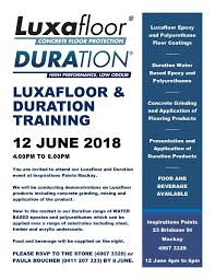 Porters Dulux Luxafloor And Duration Training Porters