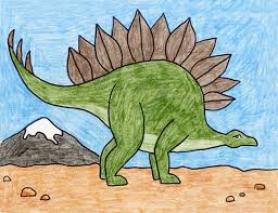 Our dinosaur activities feature great hands on learning and sensory play. Draw A Stegosaurus Art Projects For Kids