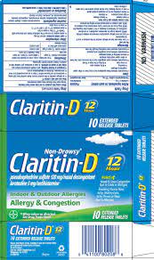 The time of peak plasma concentration (t max) of loratadine and … Buy Claritin D Loratadine And Pseudoephedrine Sulfate 12 Hour 5 120 Mg 1 Mg 1 Bayer Healthcare Llc