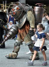 Bioshock Big Daddy Costume Diy Big Daddy And Little Sister Costume Bioshock Cosplay Little Sister Cosplay Best Cosplay