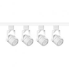 Led Mini Round White Track Lighting Kit 4 Lights 4 Foot Track Complete Ready To Go System Warm White Led Complete Kits Kits