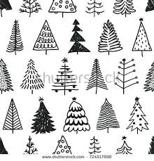 Black And White Christmas Tree Doodle Related Image Christmas Tree Drawing Christmas Doodles Christmas Tree Art