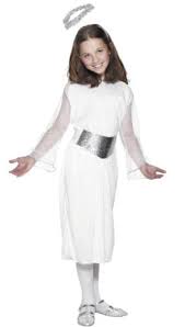 Mädchen wollen vielleicht eine prinzessin sein, die eiskönigin elsa oder die. Madchen Engel Kostum 10 12 Jahre Kinder Weihnachten Kostum Gross Partyfest De